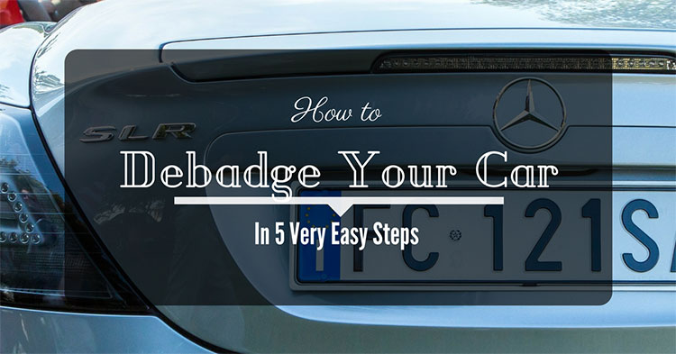How to debadge your car