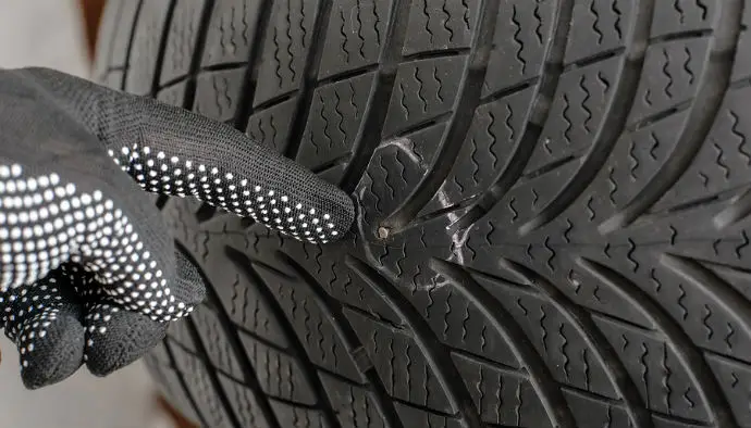 find nail in tire