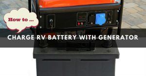 How to charge RV batery with generator