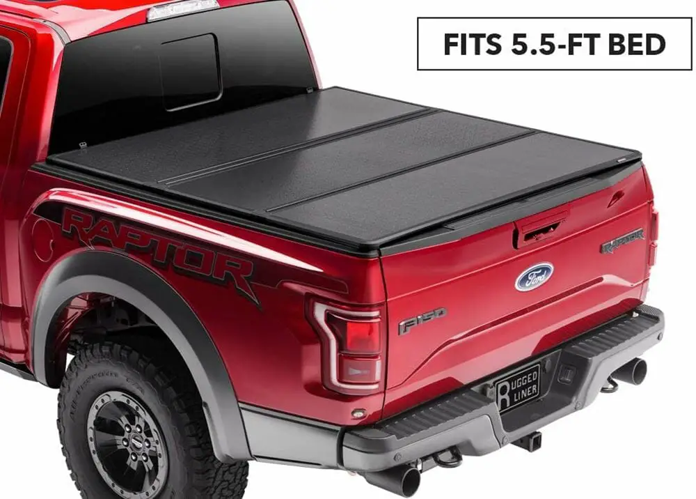 Rugged Liner Premium Hard Folding Truck Bed Tonneau Cover