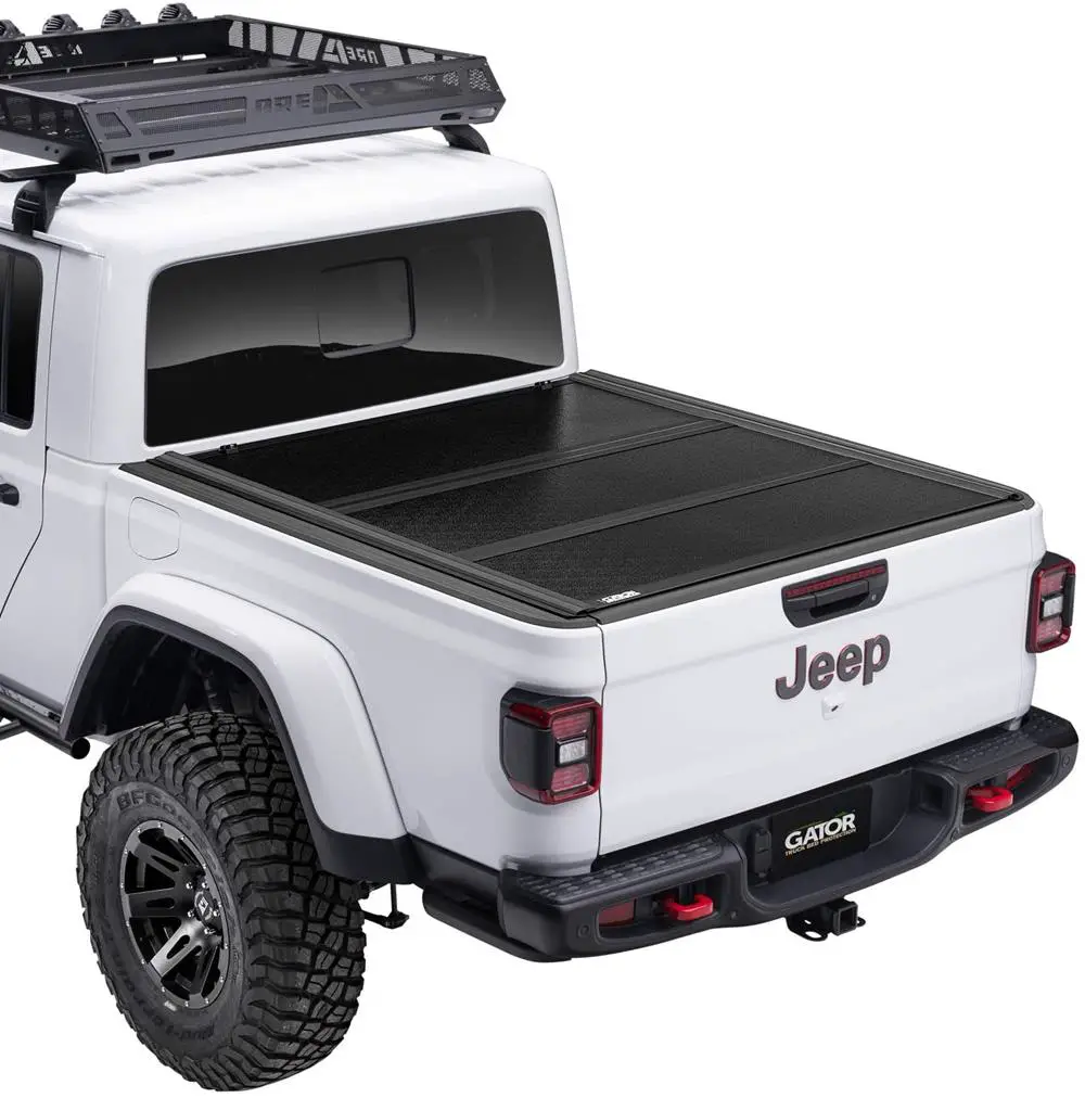 KSCPRO Soft Tri Fold Truck Bed Tonneau Cover for 2020-2021 Jeep Gladiator JT 5ft Bed 