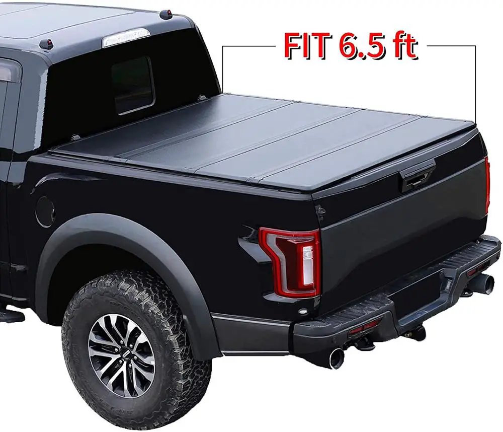 Hard Fiberglass Quad-Fold Truck Bed Tonneau Cover